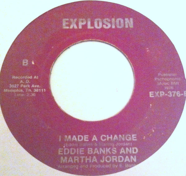 Eddie Banks : Moving In The Right Direction (7", Single)