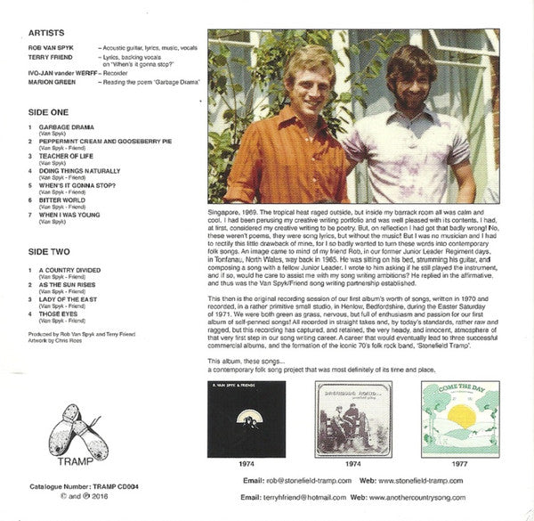 Rob Van Spyk & Terry Friend : The Acetate (LP, Album, Ltd, RM, S/Edition + CD, Album, Ltd, RE)