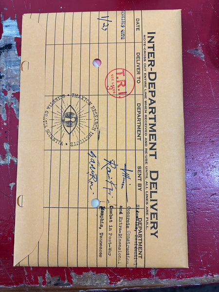 V.M. Harrigan - Thaxton Reasearch Institute Report #1
