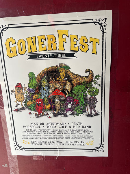 GONERFEST 23 Silkscreen Poster (Shipped)