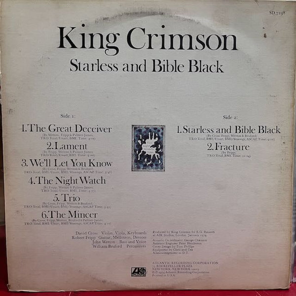 King Crimson - Starless And Bible Black *USED LP*