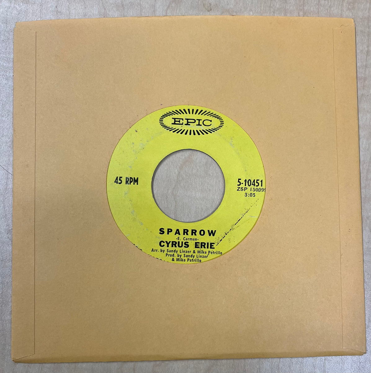 Cyrus Erie - Get The Message / Sparrow 7