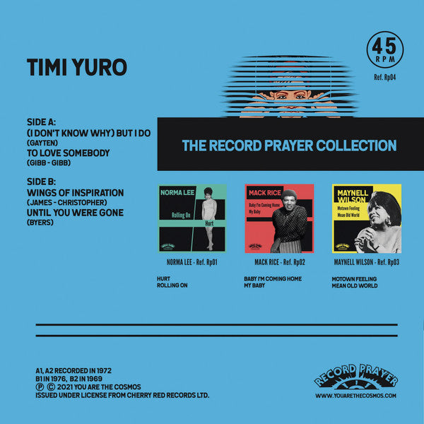Timi Yuro - (I DON'T KNOW WHY) BUT I DO 7" [Record Prayer]