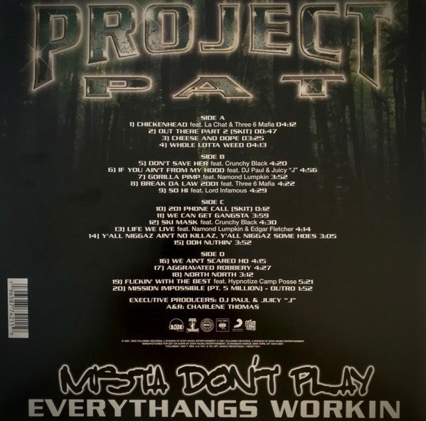 Project Pat - Mista Don't Play: Everythangs Workin LP – Goner Records
