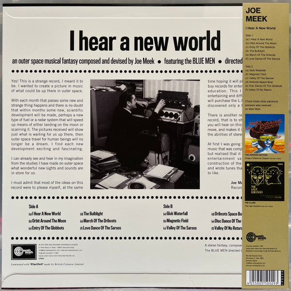 Joe Meek & The Blue Men - I Hear A New World LP [Wah Wah, Spain]