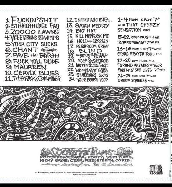 Sockeye - Barf On A Globe LP [Almost Ready]