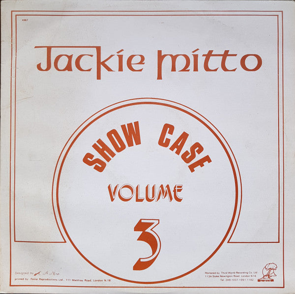 The Jackie Mittoo SHOWCASE レコード The Jackie Mittoo SHOWCASE レコード The Jackie Mittoo SHOWCASE