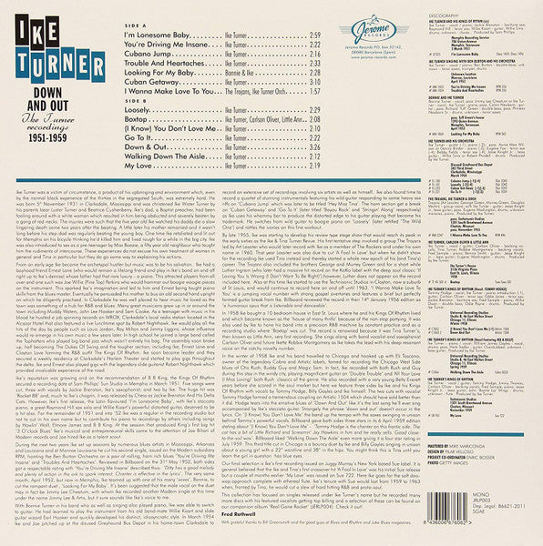 Ike Turner - Down & Out (Recordings 1951-1959) [Jerome Records]