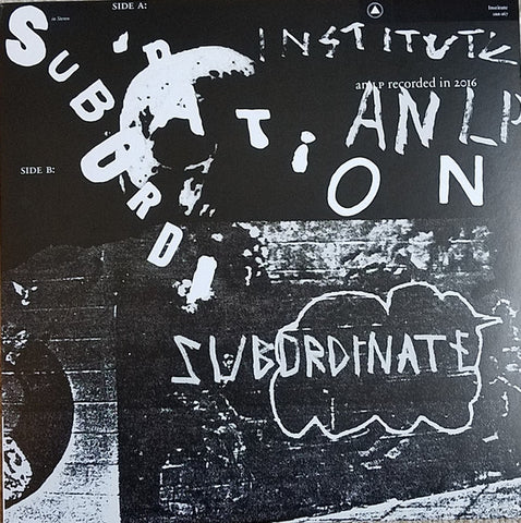 Institute - Subordination