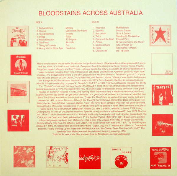 Manchas de sangre V/A en toda Australia