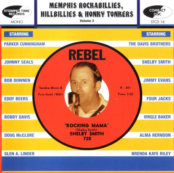 Various Artists ‎– Memphis Rockabillies, Hillbillies & Honky Tonkers: Volume 3