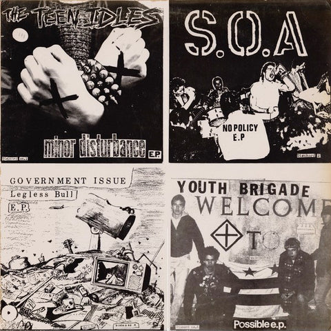 Cuatro viejos 7"S - Teen Idles/SOA/Govt. Issue/Brigada Juvenil
