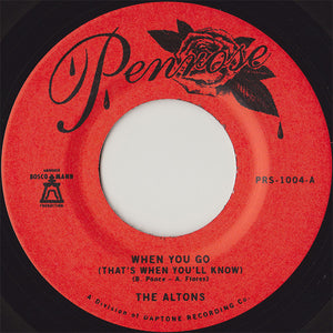 The Altons ‎- When You Go (That's When You'll Know)