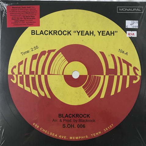 Blackrock - Yeah Yeah Yeah 12" [Select-o-Hits]